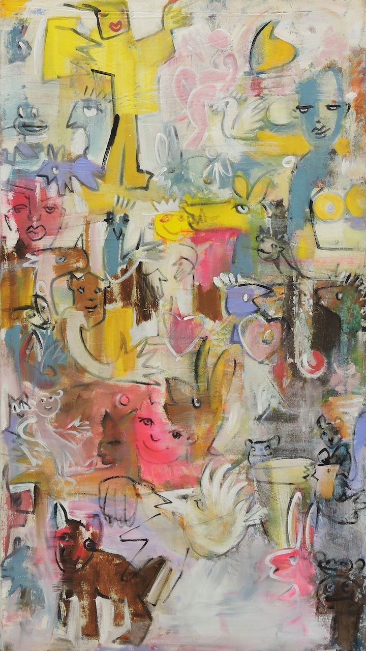 Edeneo Welcome, Manuela Gottfried 2019, Acryl auf Leinwand, 90 x 160 cm, vergriffen