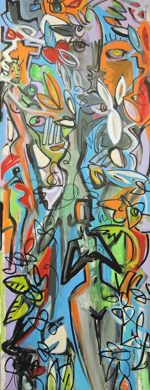 Akt, Manuela Gottfried 2017/24, 50 x 130 cm, anfragen