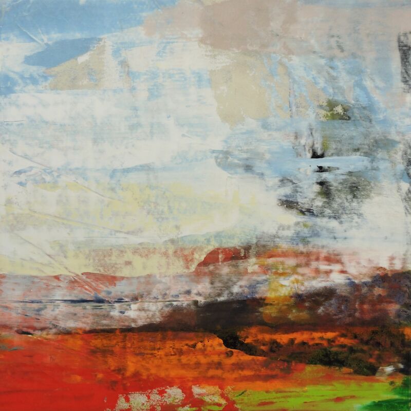 Red Rock, Manuela Gottfried 2020, Acryl auf Leinwand, 100 x 100 cm, vergriffen
