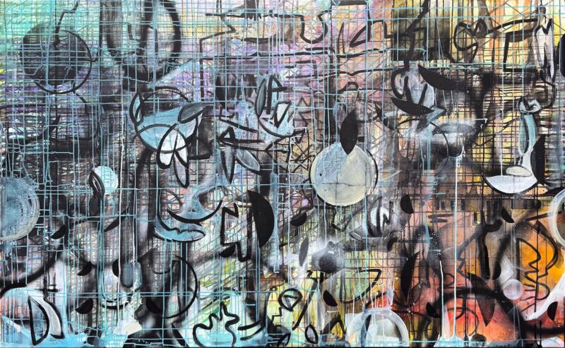 Submarine, Manuela Gottfried 2026, Acryl auf Leinwand, 195 x 120 cm, anfragen