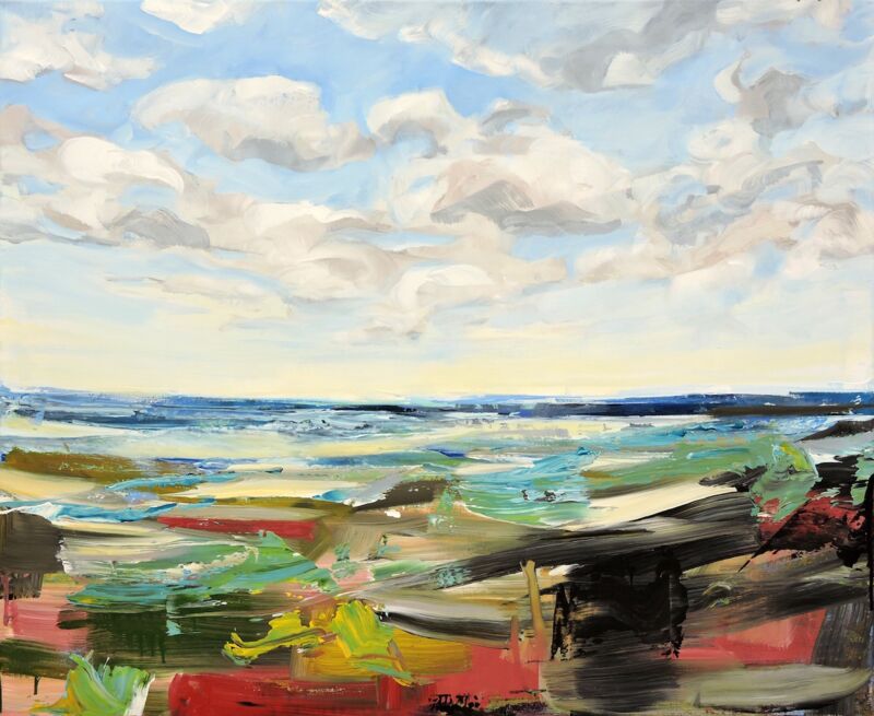 Wilde Wasser Manuela Gottfried 2021, Acryl auf Leinwand, 110 x 90 cm, vergriffen
