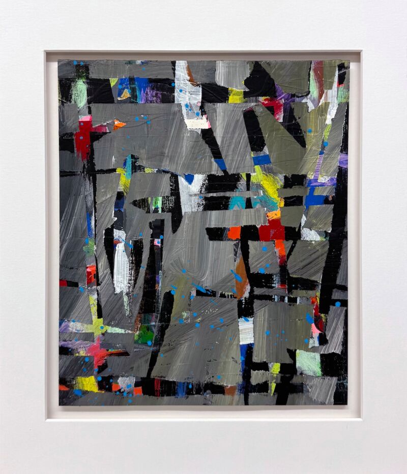 Brick Hay Barn, Manuela Gottfried 2025, Acryl auf Karton, 30 x 35 cm, anfragen