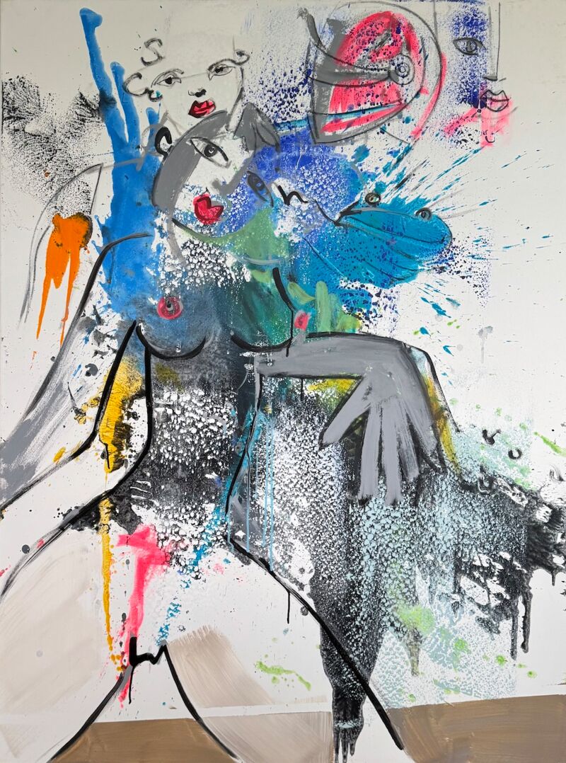 Cooking The Frog 1, Manuela Gottfried, Acryl auf Leinwand, 115 x 155 cm, anfragen