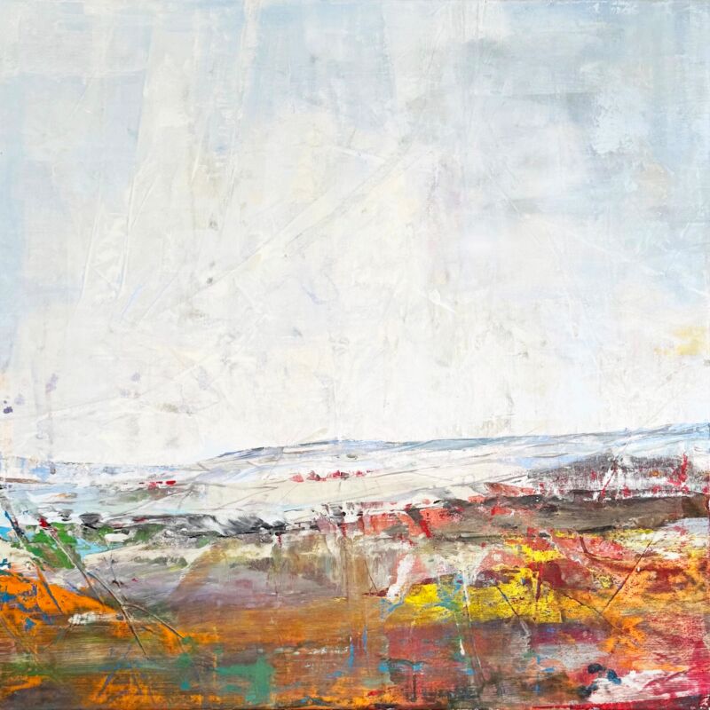 Amber Soil, Manuela Gottfried 2026, Acryl auf Leinwand 120 x 120 cm, anfragen