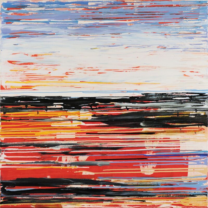 Horizont, Manuela Gottfried 2015, 100 x 100 cm, anfragen