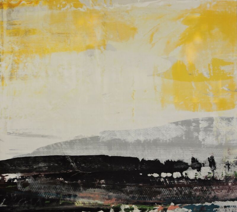Vulkanien, Manuela Gottfried 2018, Acryl auf Leinwand, 140 x 125 cm, vergriffen