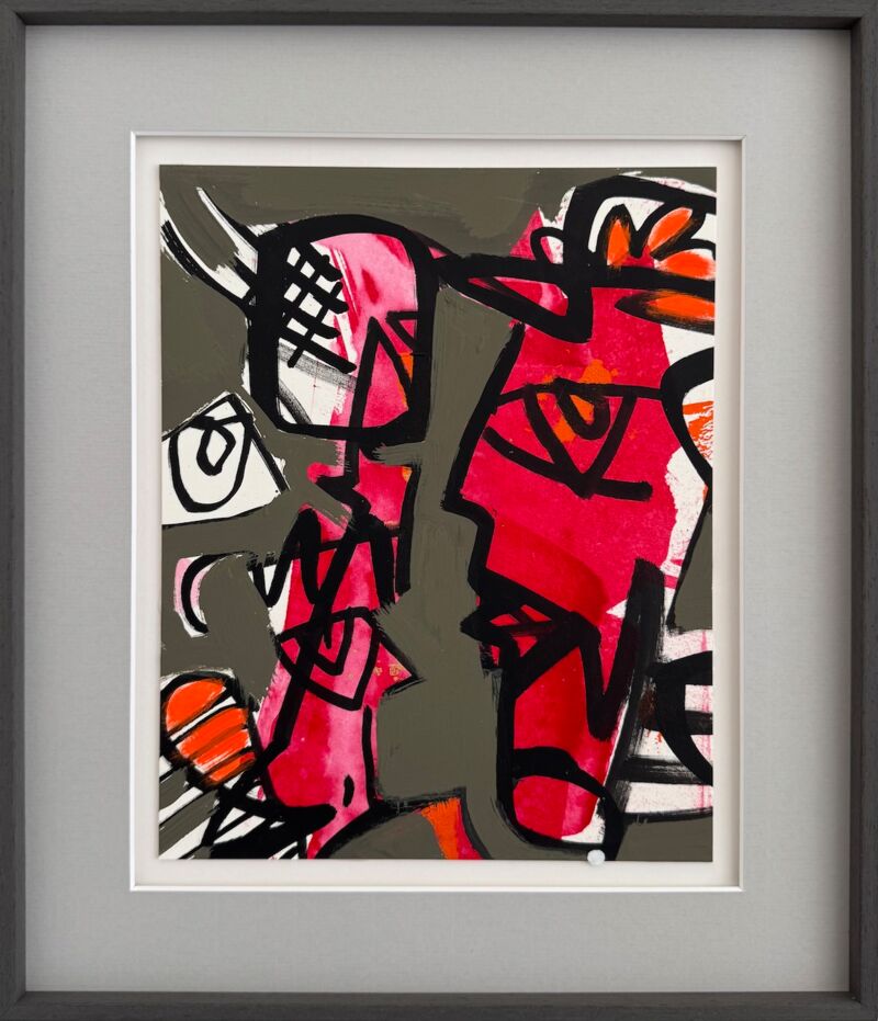 Two Gether, Manuela Gottfried 2026, Acryl auf Karton, 30 x 35 cm, anfragen