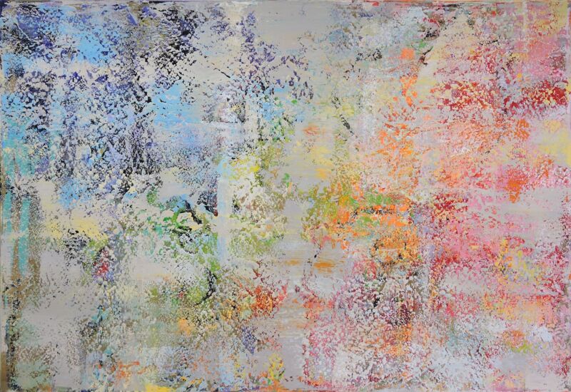 Pure Joy Soft Spring, Manuela Gottfried 2015, Acryl auf Leinwand, 160 x 110 cm, anfragen