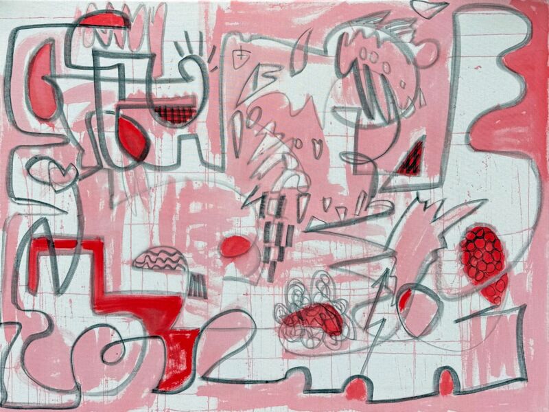 Give You My Heart, Manuela Gottfried 2026, Acryl auf Leinwand 120 x 90 cm, anfragen