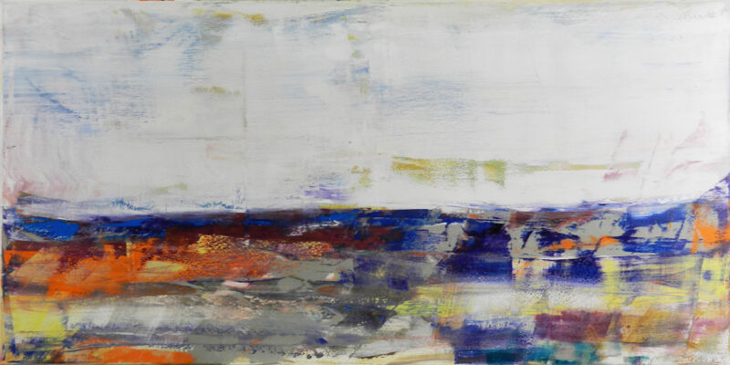 Horizont, Manuela Gottfried 2014, Öl auf Leinwand auf Keilrahmen, 160 x 80 cm, anfragen