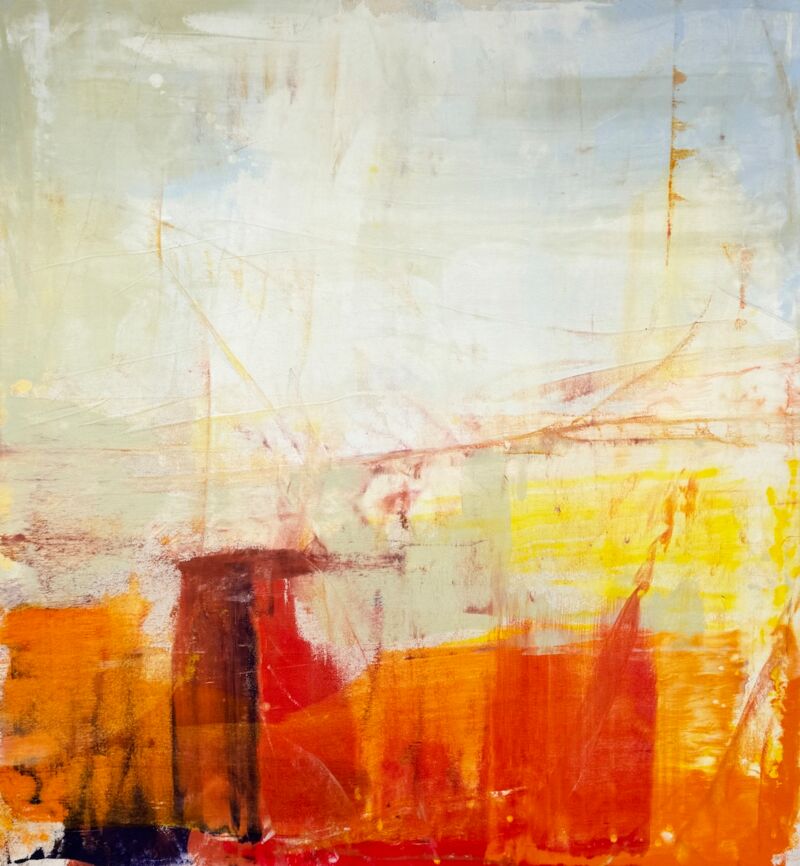 Sundance, Manuela Gottfried 2026, Acryl auf Leinwand 120 x 130 cm, anfragen