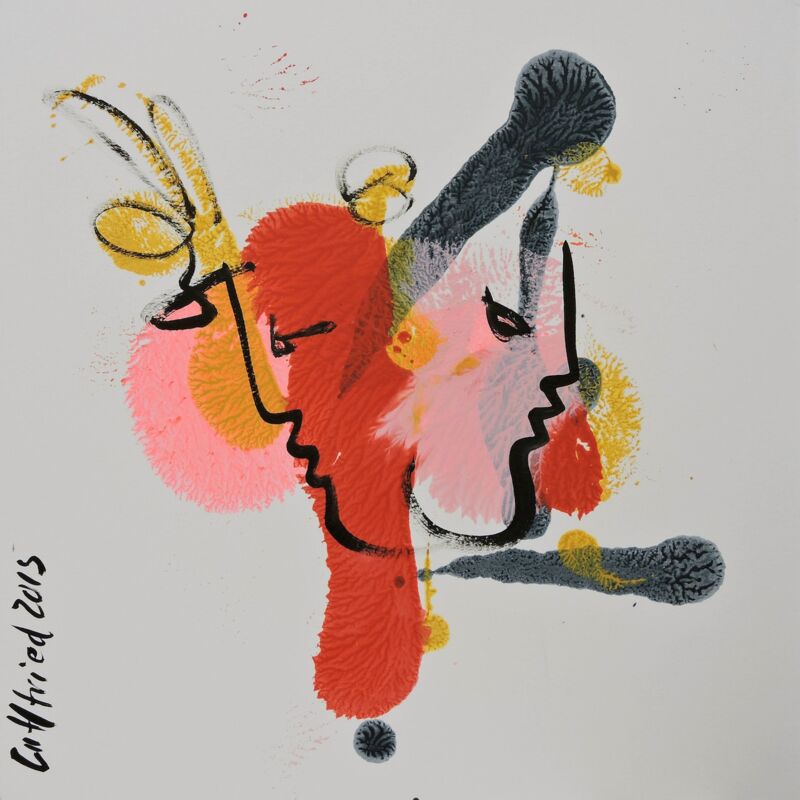 ToySideBySide, Manuela Gottfried 2015, Acryl auf Karton, 40 x 40 cm, anfragen