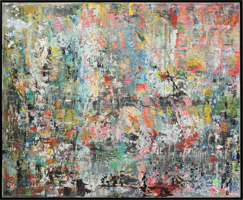 Pure Joy Supra Silva, Manuela Gottfried 2024, Acryl auf Leinwand, 110 x 90 cm, anfragen