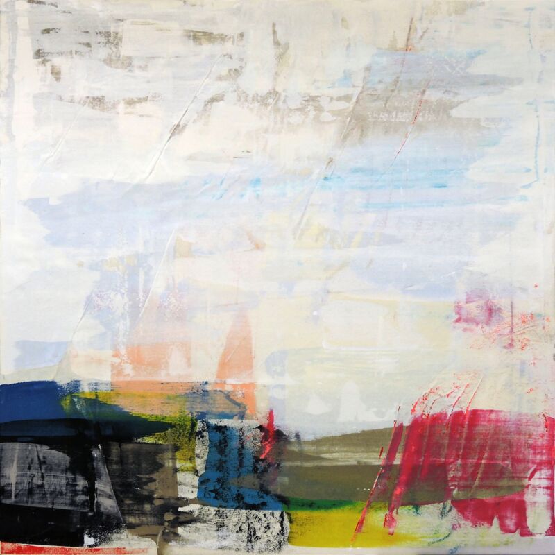 Blue Reed, Manuela Gottfried 2020, Acryl auf Leinwand, 130 x 130 cm, vergriffen