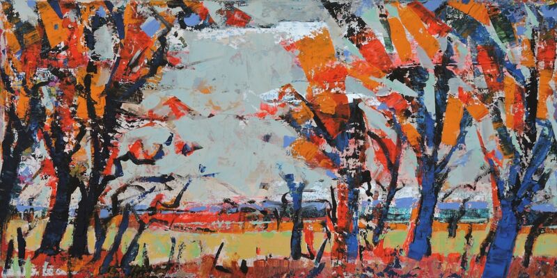 Sierra, Manuela Gottfried, Acryl auf Leinwand, 80 x 40 cm, vergriffen