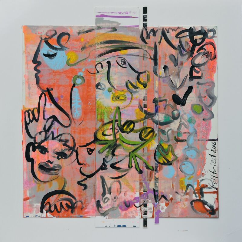 Ecce Homo 1, Manuela Gottfried 2016, Acryl auf Karton, 50 x 50 cm, anfragen