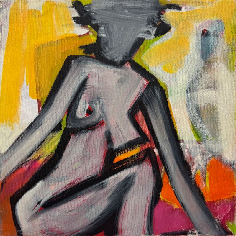 Shining Eve, Manuela Gottfried 2025, Acryl auf Leinwand,  30 x 30 cm, anfragen