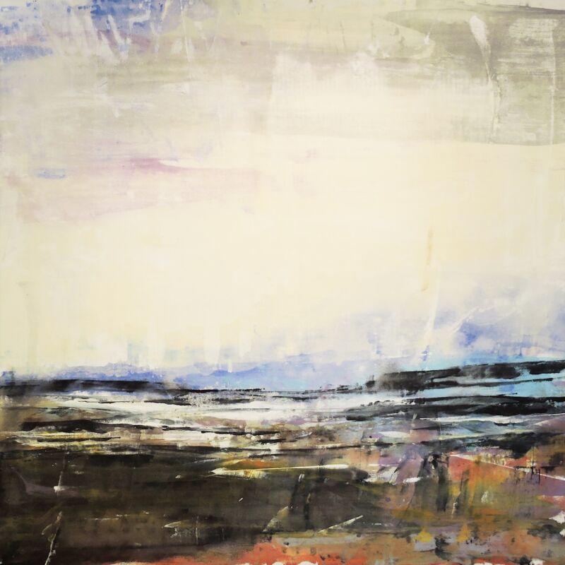 Great Blue Terra, Manuela Gottfried 2018, Acryl auf Leinwand 130 x 130 cm, anfragen