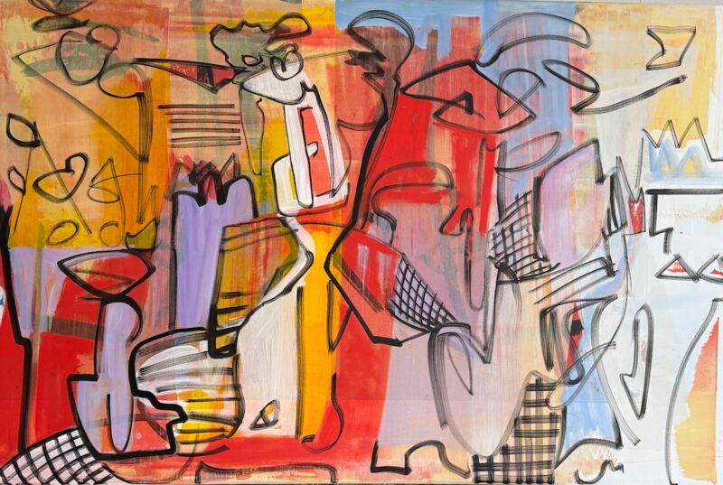 My Castle, Manuela Gottfried 2026, Acryl auf Leinwand, 120 x 80 cm, anfragen