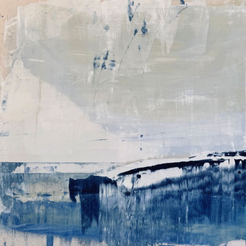 Velvet Sky, Manuela Gottfried 2026, Acryl auf Leinwand 120 x 120 cm, anfragen