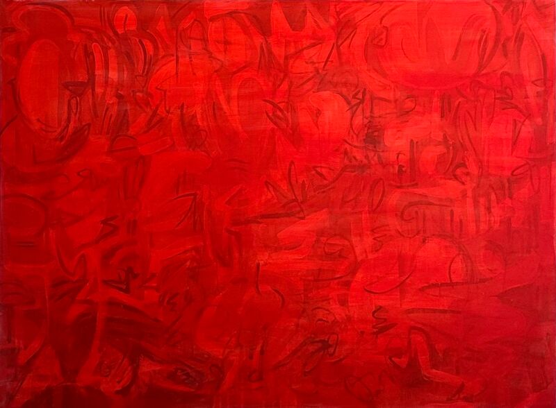 RotRot, Manuela Gottfried 2026, Acryl auf Leinwand, 170 x 125 cm, anfragen