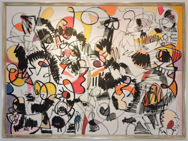 Walking in Circles – Finding the World, Manuela Gottfried 2023, Acryl auf Leinwand, 170 x 125 cm, anfragen