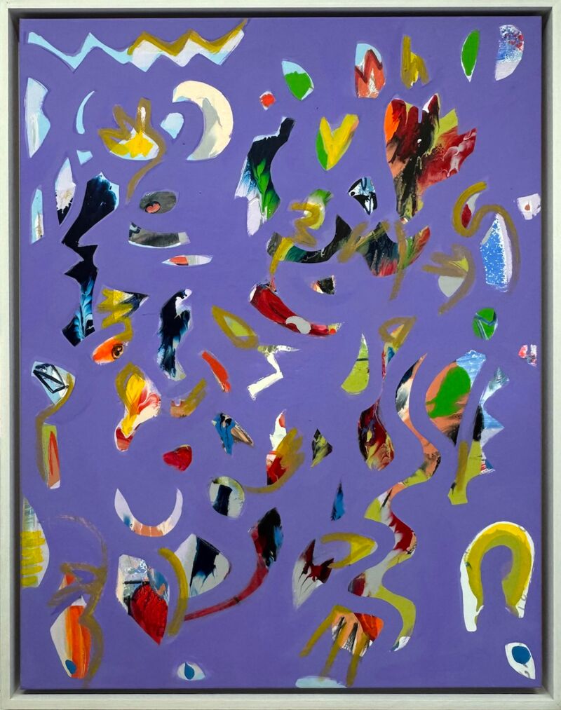 Golden Flight, Manuela Gottfried 2025, Acryl auf Leinwand, 70 x 90 cm mit Schattenfuge 75 x 95 cm, anfragen