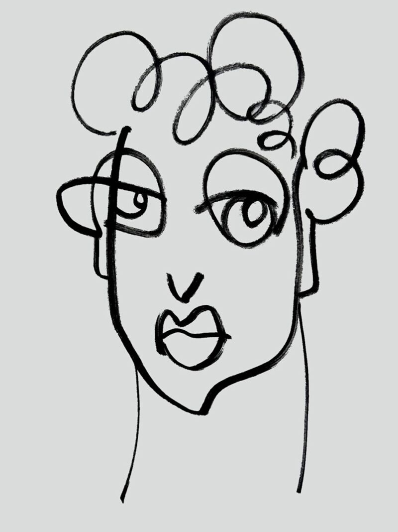 wkFig03, Manuela Gottfried 2026, Zeichnung 30 x 40 cm, anfragen