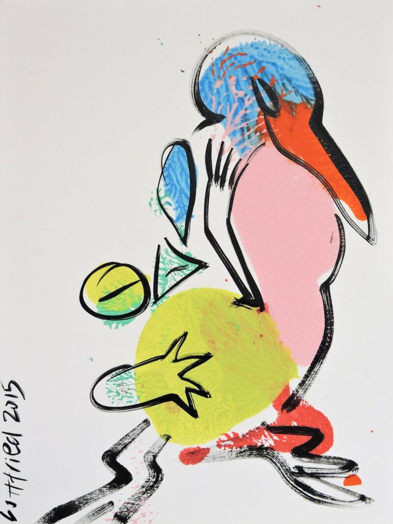 Alles Meins, Manuela Gottfried  2015, Acryl auf Karton, 30 x 40 cm