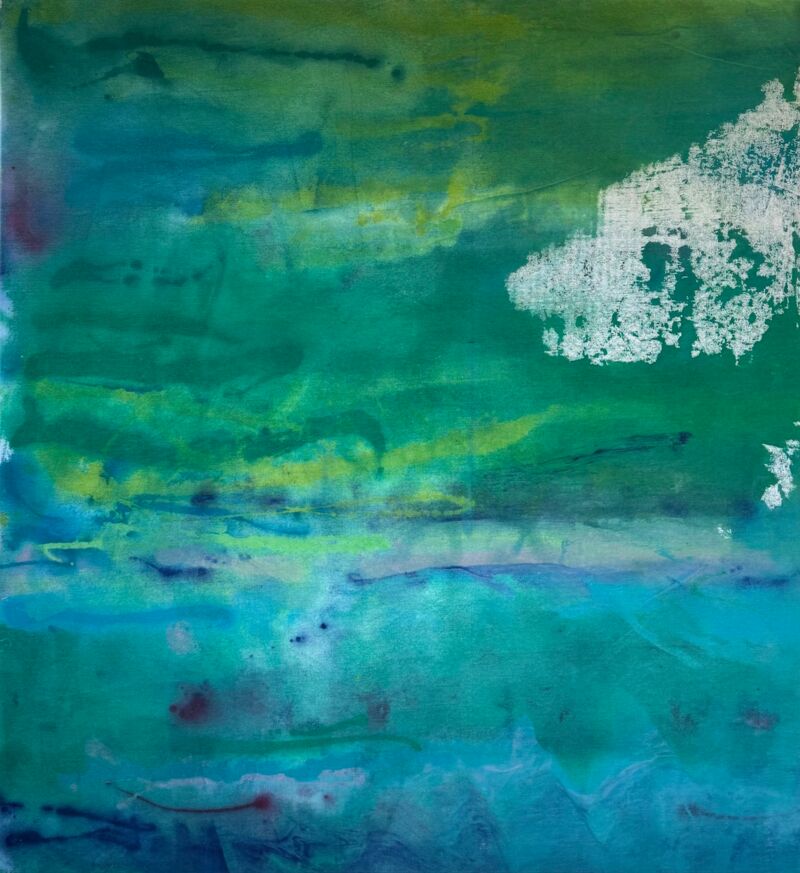 Watermelon Blues, Manuela gottfried 2025, Acryl auf Leinwand 110 x 120 cm, anfragen