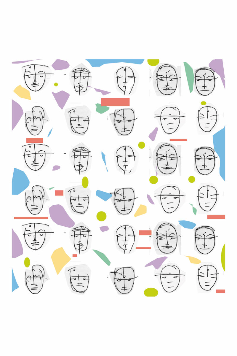Stirnpunkte, Manuela Gottfried 2025, 100 x 150  cm