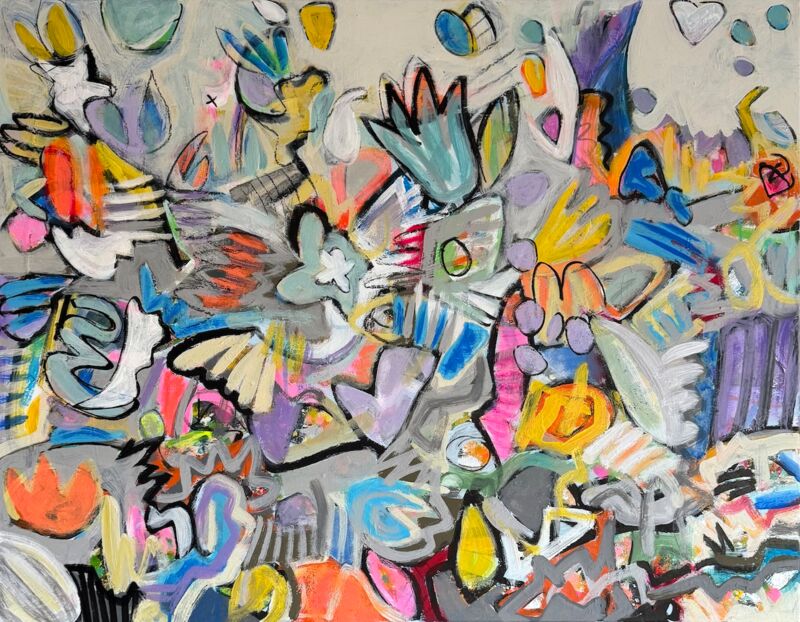 Edel Weiss, Manuela Gottfried 2026, Acryl auf Leinwand, 90 x 70 cm, anfragen