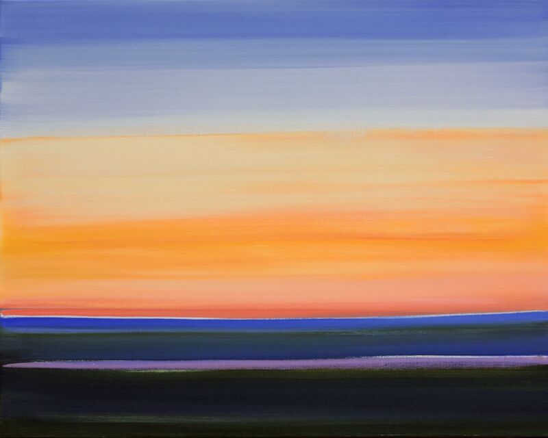 Widerschein, Manuela Gottfried 2015, Acryl auf Leinwand 100 x 80 cm, anfragen