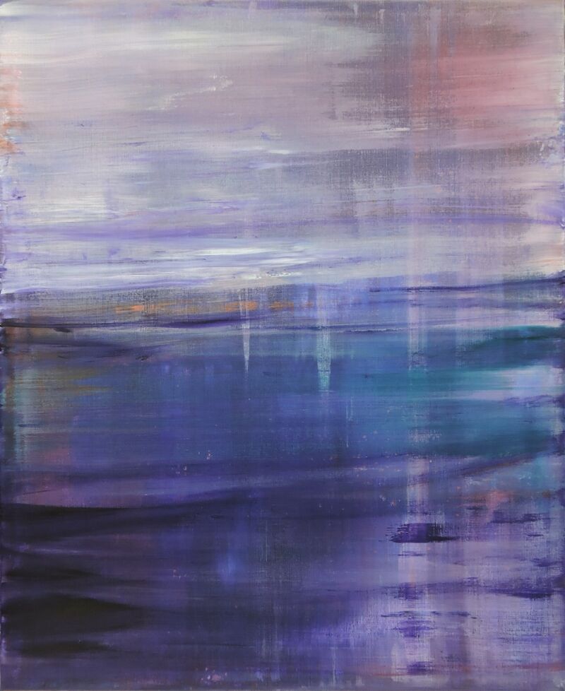 BlueDeep, Manuela Gottfried 2021, Acryl auf Leinwand, 90 x 110 cm, anfragen