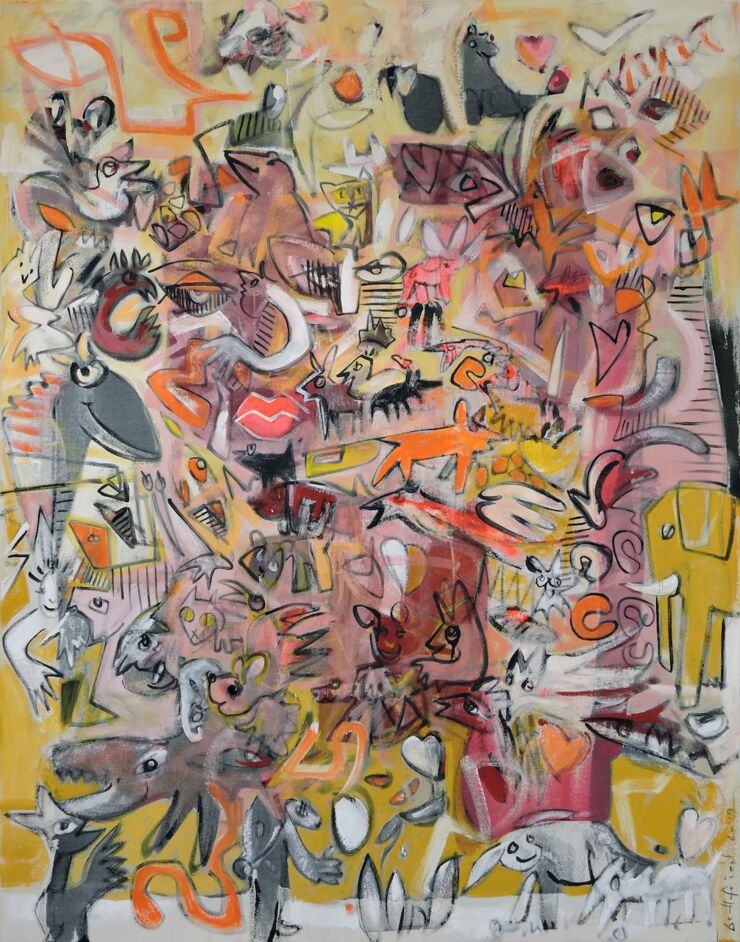 Freaky Freedom, Manuela gottfried 2022, 110 x 140 cm