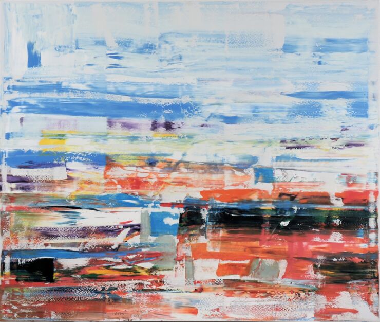 Brandung, Manuela Gottfried, 130 x 110 cm