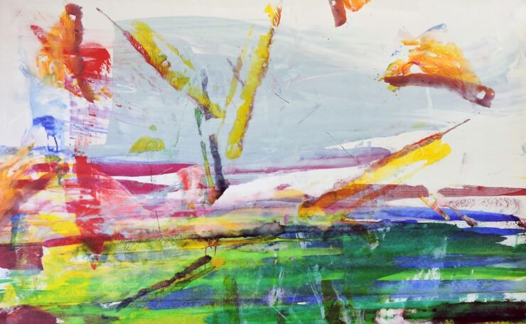 Baikal, Manuela Gottfried 2014, Acryl auf Leinwand 195 x 120 cm, € 3500