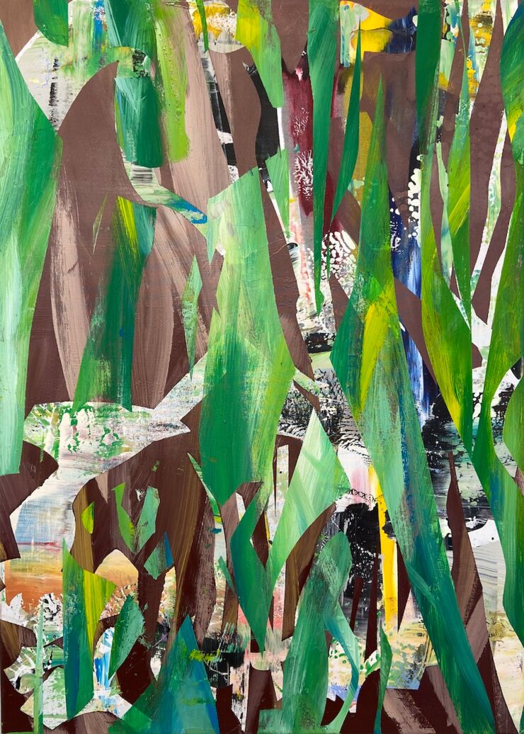 Dschungel, Manuela Gottfried 2022, 50 x 70 cm