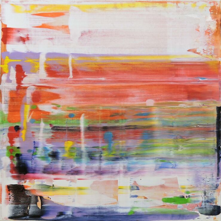 Weiche Sonne, Manuela Gottfried 2023, 80 x 80 cm