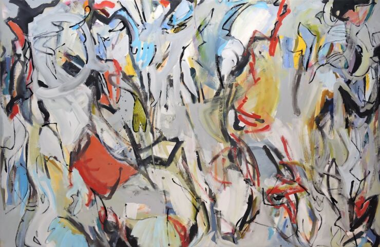 Fisch, Manuela Gottfried 2015, Acryl auf Leinwand 300 x 195 cm, € 4500
