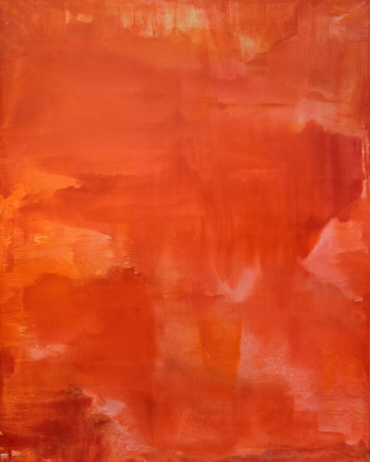 SimplyRed, Manuela Gottfried 2021, Acryl auf Leinwand, 120 x 150 cm