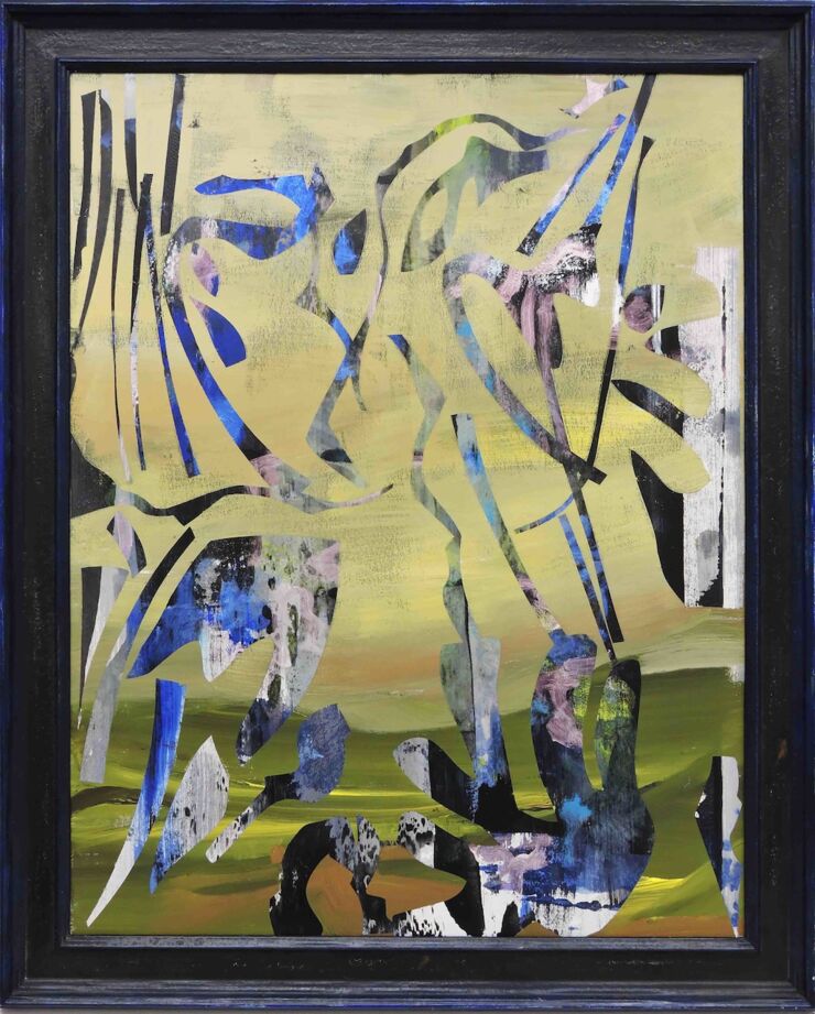 Orpheus' Paradise, Manuela Gottfried 2021, Acryl auf Baumwollkarton, 70 x 90 cm
