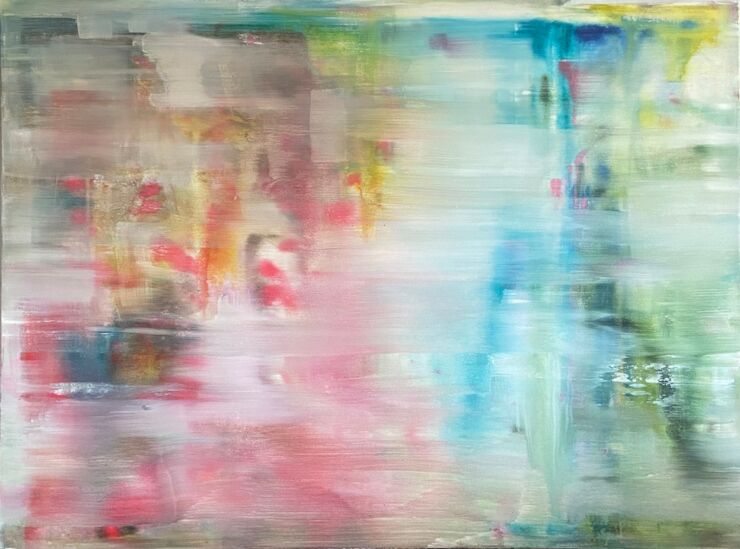 Seele, Manuela Gottfried 2021, Acryl auf Leinwand, 155 x 115 cm