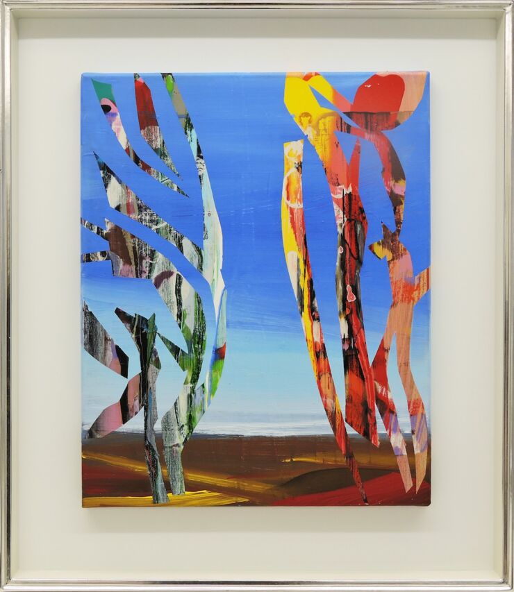 Glücksriesen3, Manuela Gottfried 2020, Acryl auf Leinwand, 59 x 68 cm