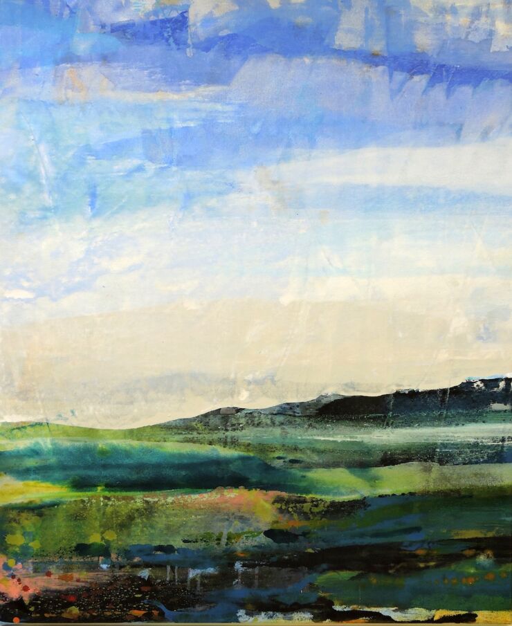 Auroras Vorschau, Manuela Gottfried 2020, Acryl auf Leinwand 90 x 110 cm