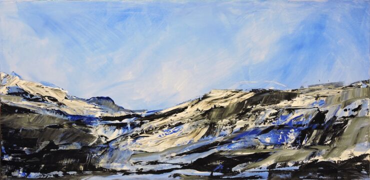 Blue Mountain, Manuela Gottfried 2023, 175 x 85 cm