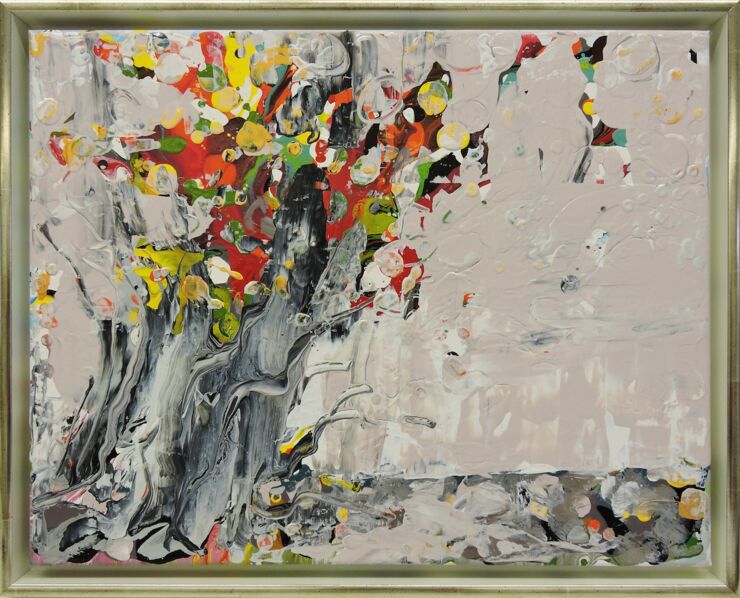 TraumschaumBaum, Manuela Gottfried 2021, 50 x 40 cm